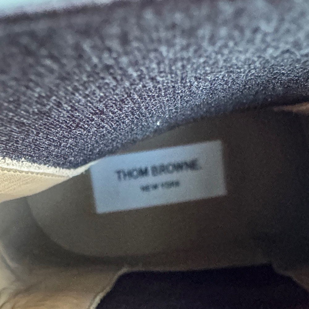 Thom Brown Unisex patent leather slip on boots elastic band. No box. - Picture 4 of 11